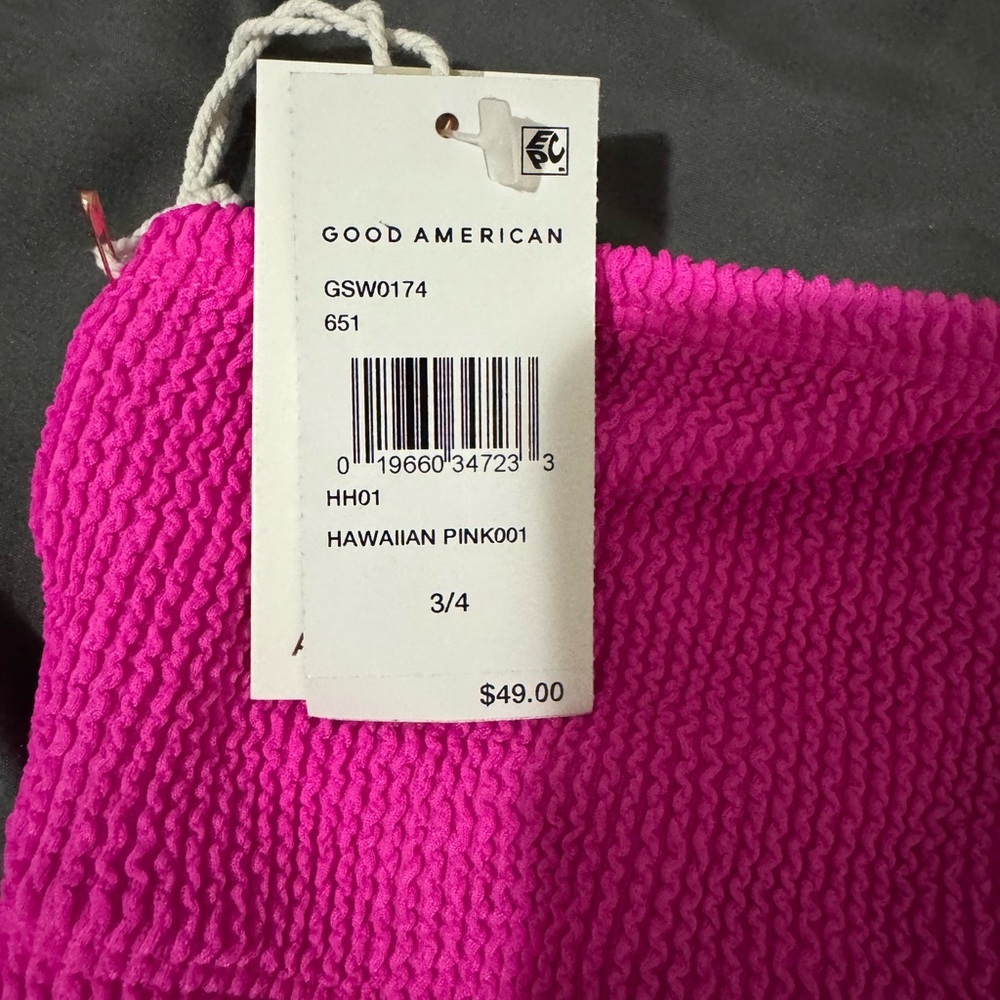 Good American Always Fits Better Band Top and Mini Skirt Pink 3/4 L/XL - Picture 4 of 5